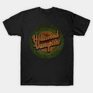 Circle Retro Vintage Hollywood Vampires T-Shirt